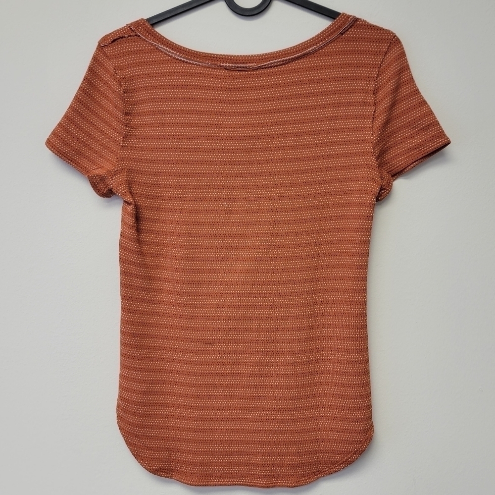 Free People Polk Tee Copper Orange S - Picture 4 of 10